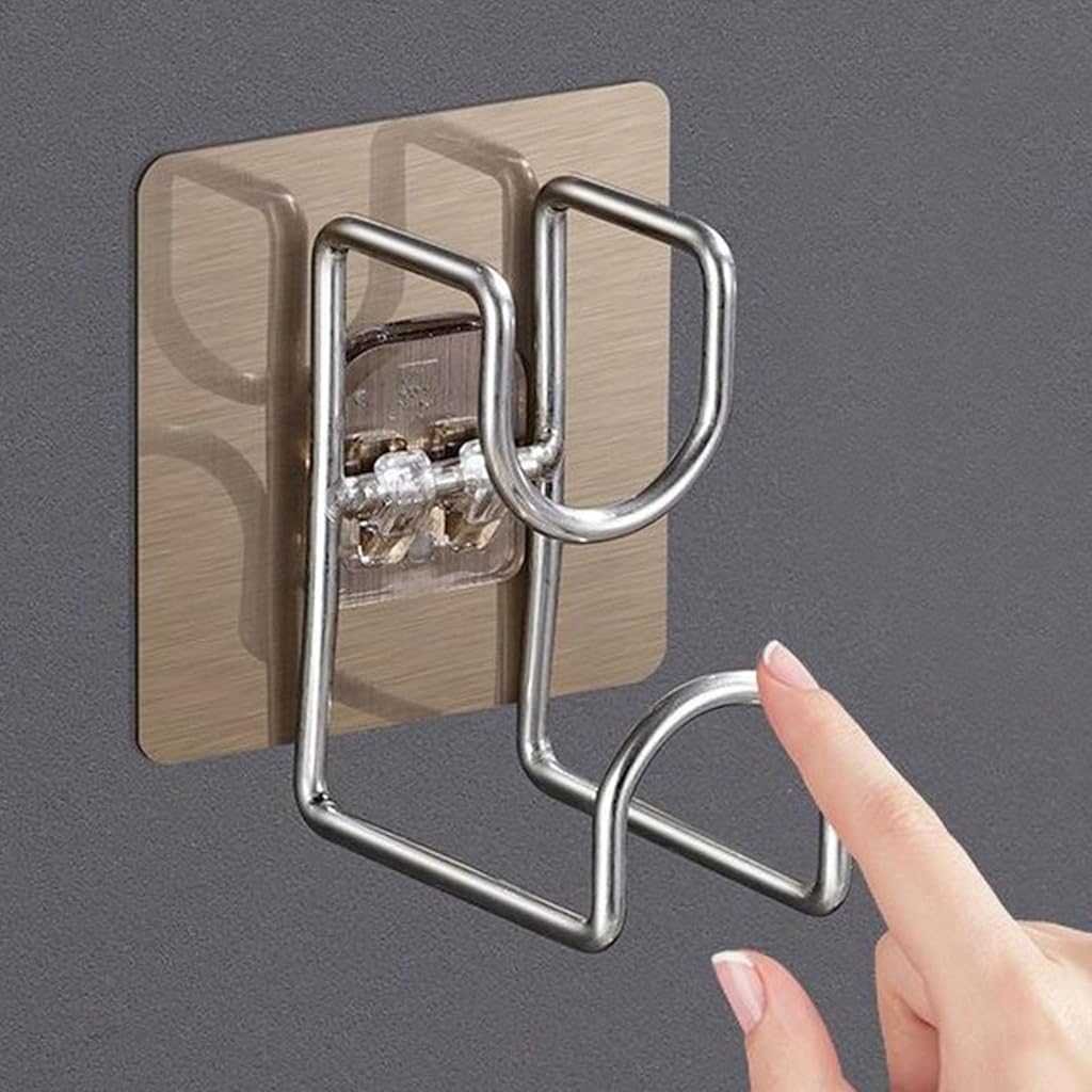 HASTHIP® 2Pcs Wash Basin Hooks, Adhesive Washbasin, Wall Mounted Washbasin Hanger, Metal Robe and Towel Hook, Multifunctional Basin Hanger Siding Hook for Kitchen Bathroom Toilet HASTHIP® 2Pcs Wash Basin Hooks, Adhesive Washbasin, Wall Mounted Washbasin Hanger, Metal Robe and Towel Hook, Multifunctional Basin Hanger Siding Hook for Kitchen Bathroom Toilet